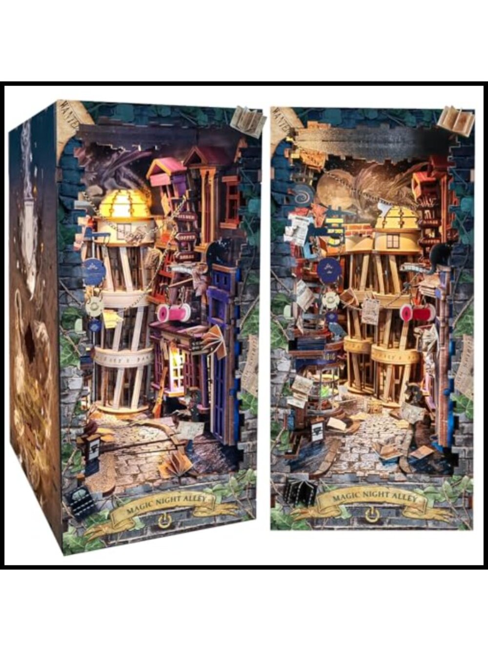 Spilay Book Nook Kit Magic DIY Miniature House Kit